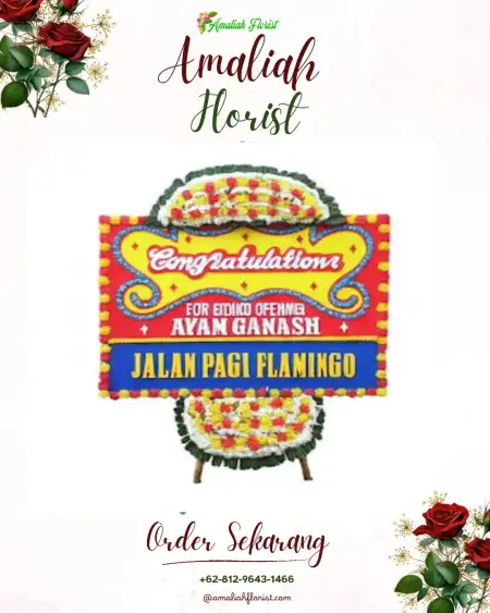 Sewa Papan Bunga Berandan Barat