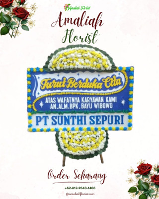 Papan Bunga Duka di Berandan Barat